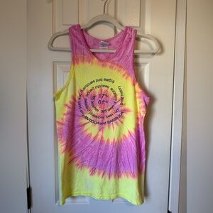 Antigua and Barbuda Tie-Dye Tank Top 100% cotton Size Small